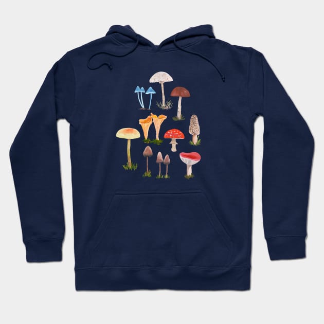 Mushrooms Hoodie by Das Brooklyn